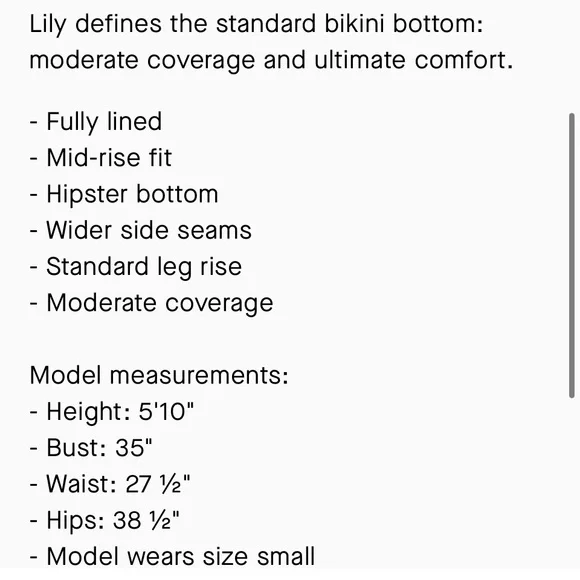 ONIA ❤️‍🔥 LILY BOTTOM IN PERSIMMON NWT SIZE XL
